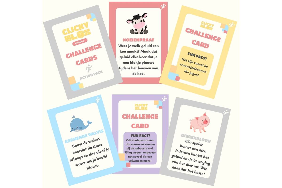 Clickyblox Challenge Cards - Dieren