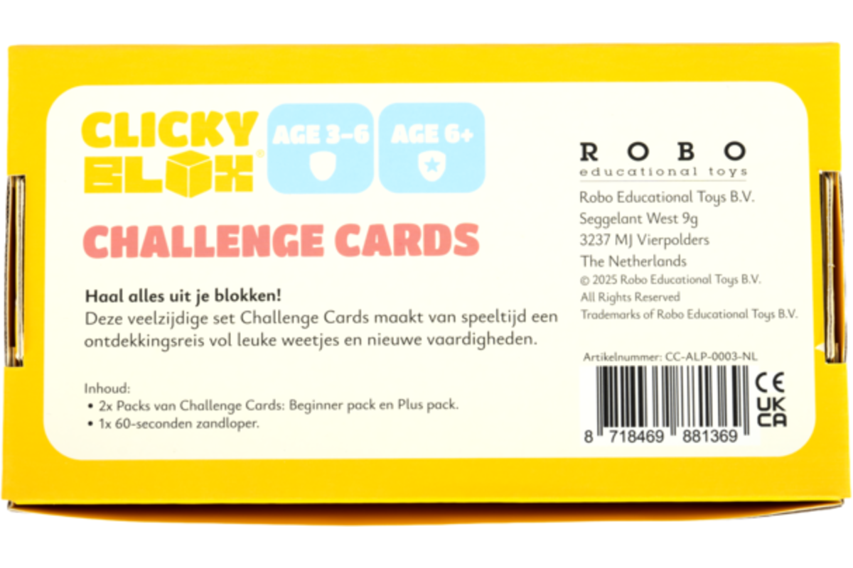 Clickyblox Challenge Cards - Alfabet