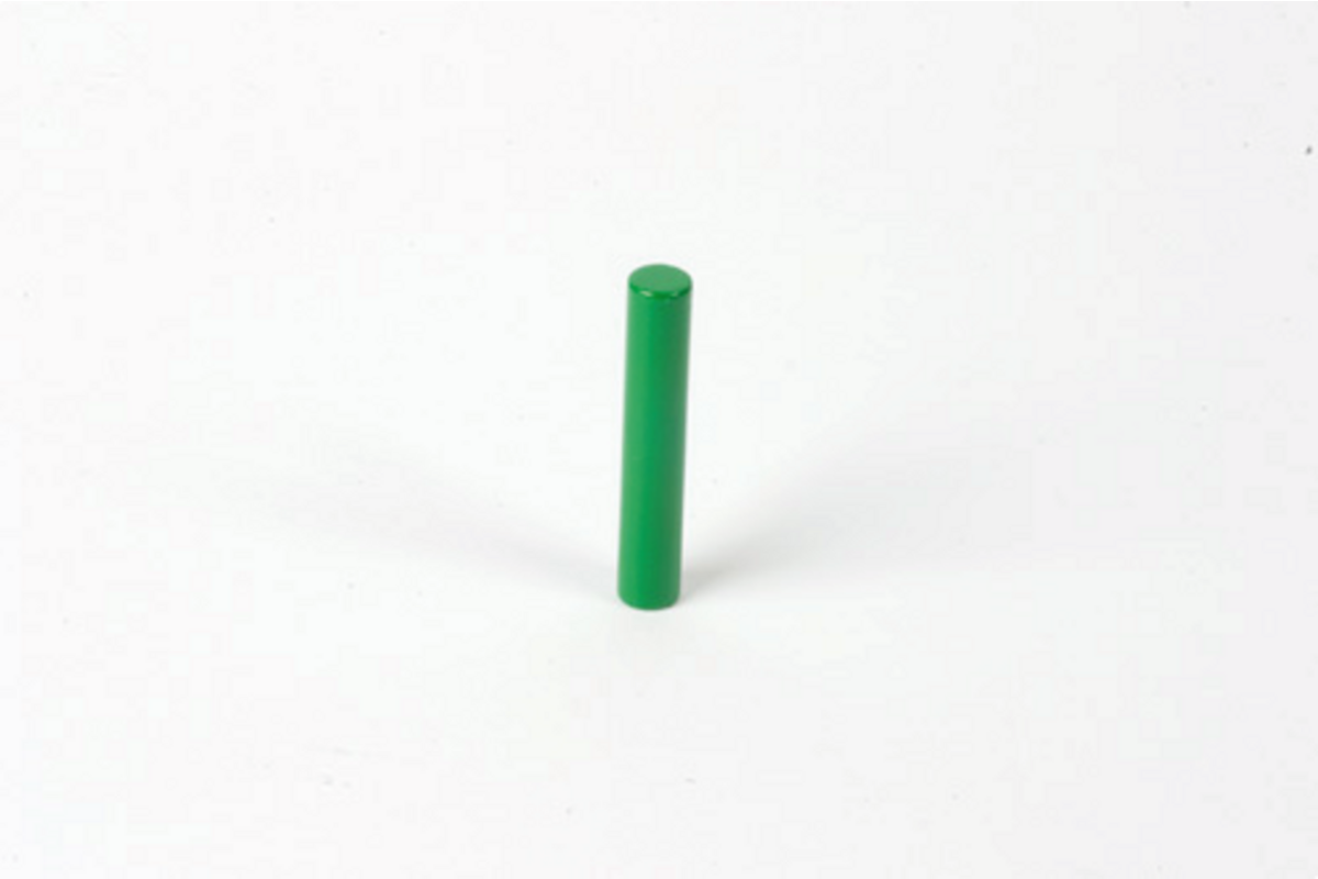 Gekleurde cilinder, 1e groene cilinder