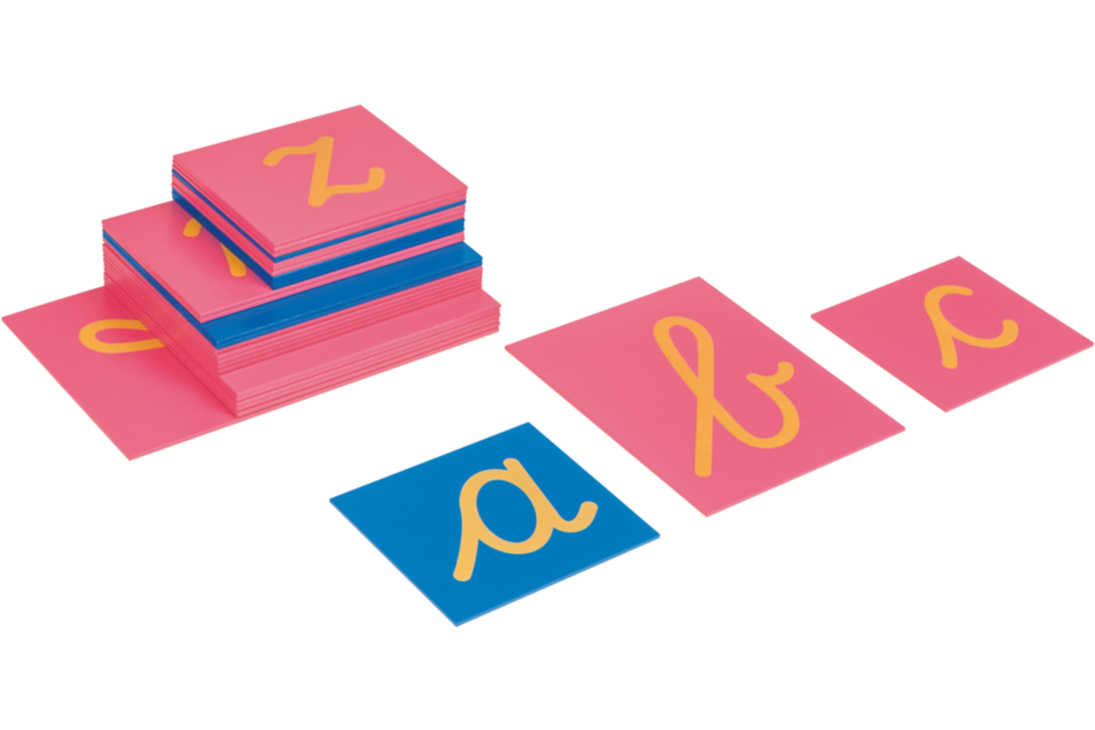 Schuurpapieren letters schrijfschrift