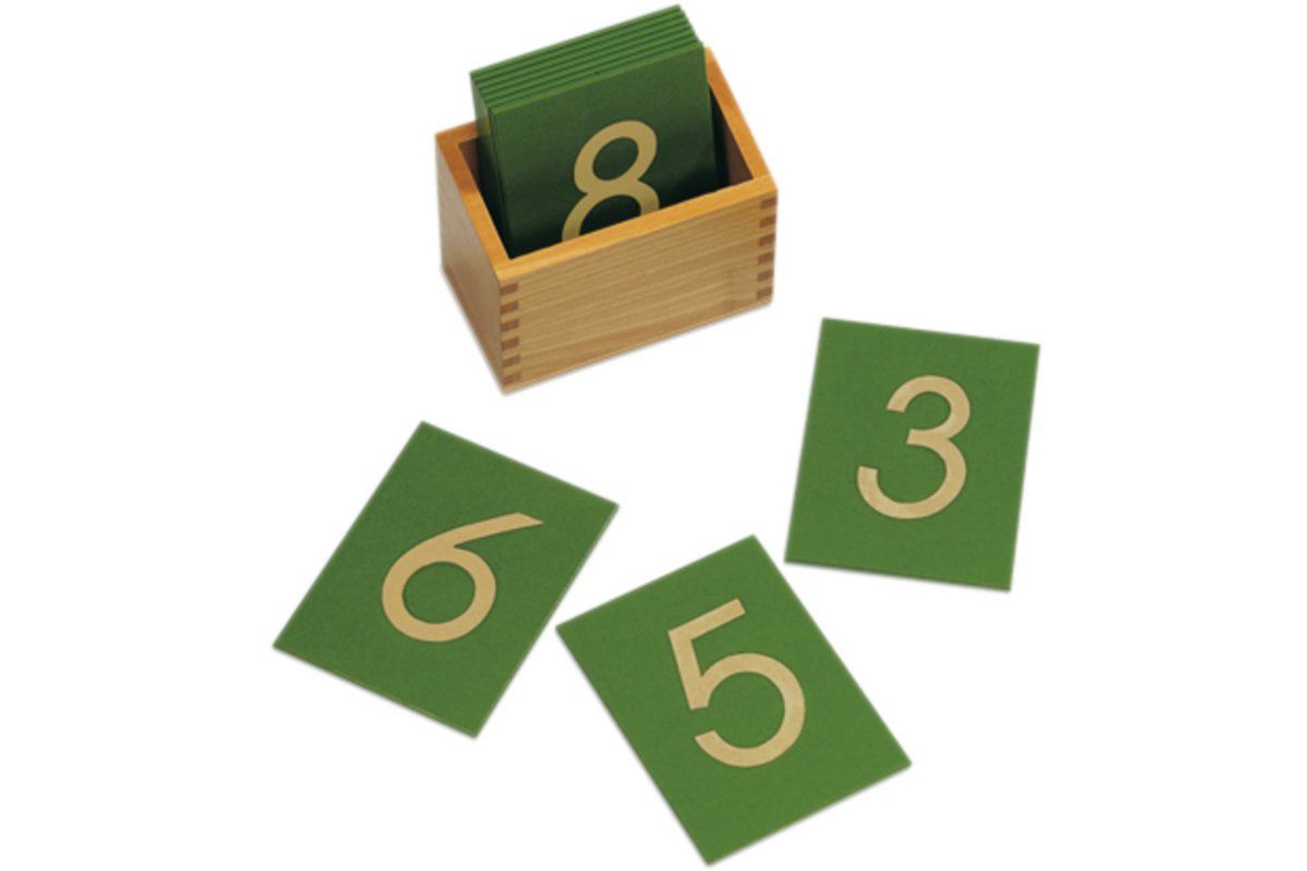 Schuurpapieren cijfers - schrijfschrift