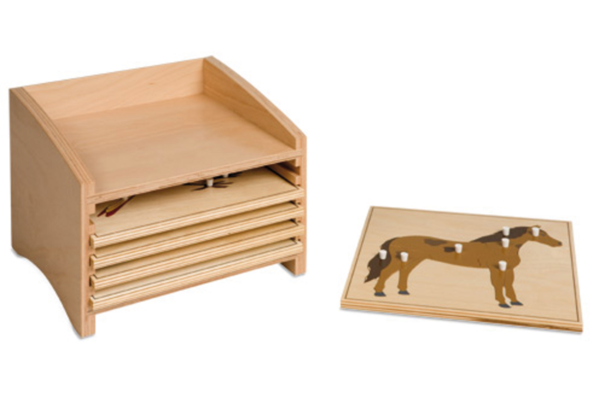 Dierenpuzzels 5-vaks kastje