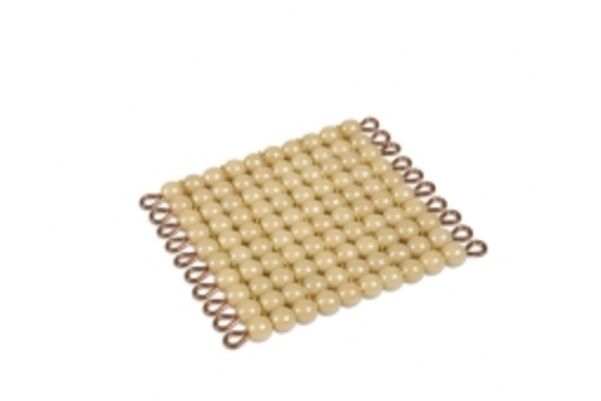 Gouden kwadraat 10x10 kralen LK kunst