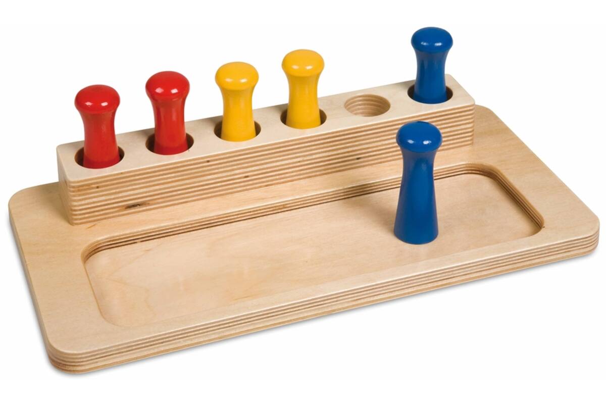 Tray met zes pionnen