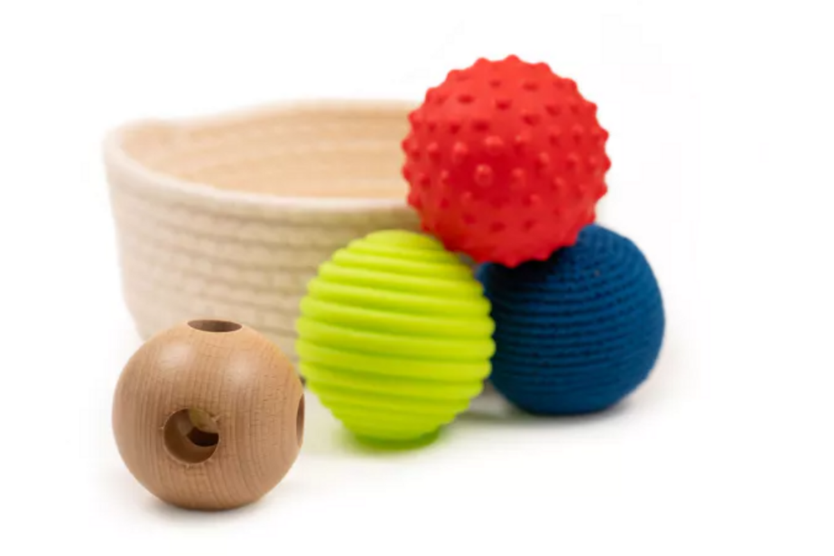 Mand met ballen