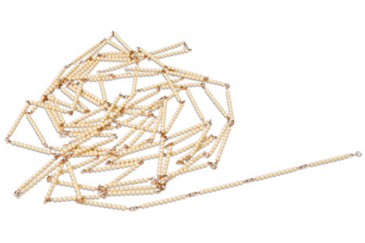 Duizendketting, glazen kralen