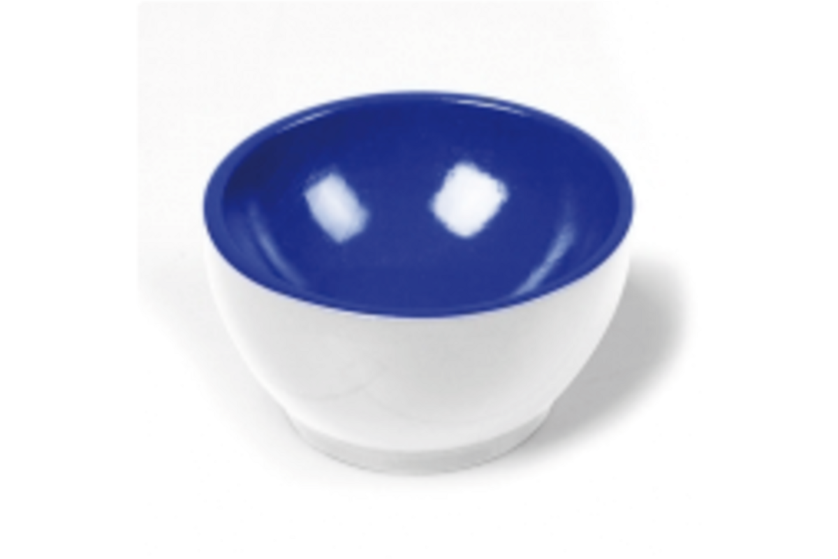 Bakje kunststof wit blauw