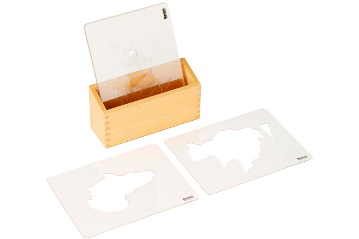 Stencils voor continenten