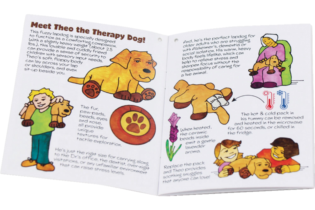 Theo the Therapy Dog, 1 pluche hond