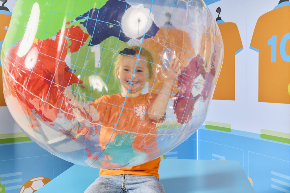 Wereldbol om op te tekenen opblaasbaar Ø61cm