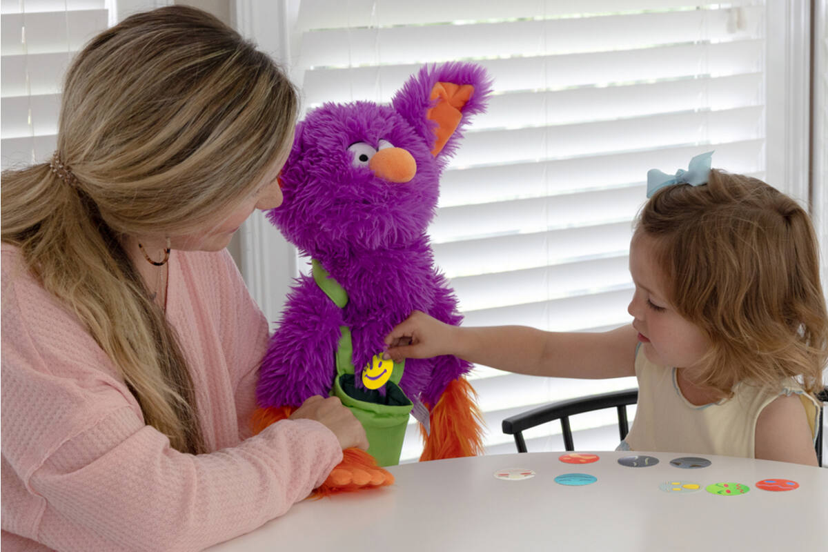 Emotie Edgar, pop 51 cm met 12 emotie fiches