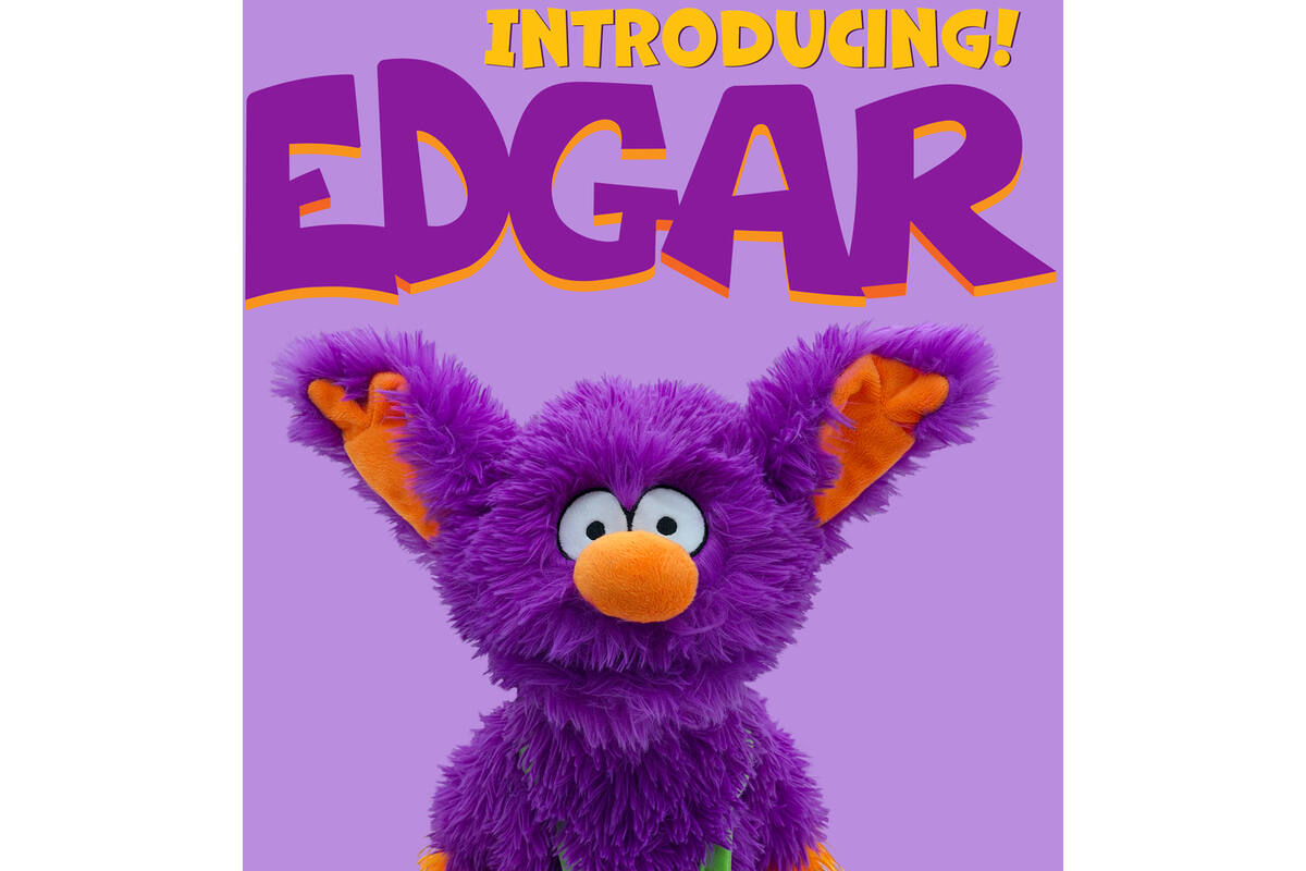 Emotie Edgar, pop 51 cm met 12 emotie fiches