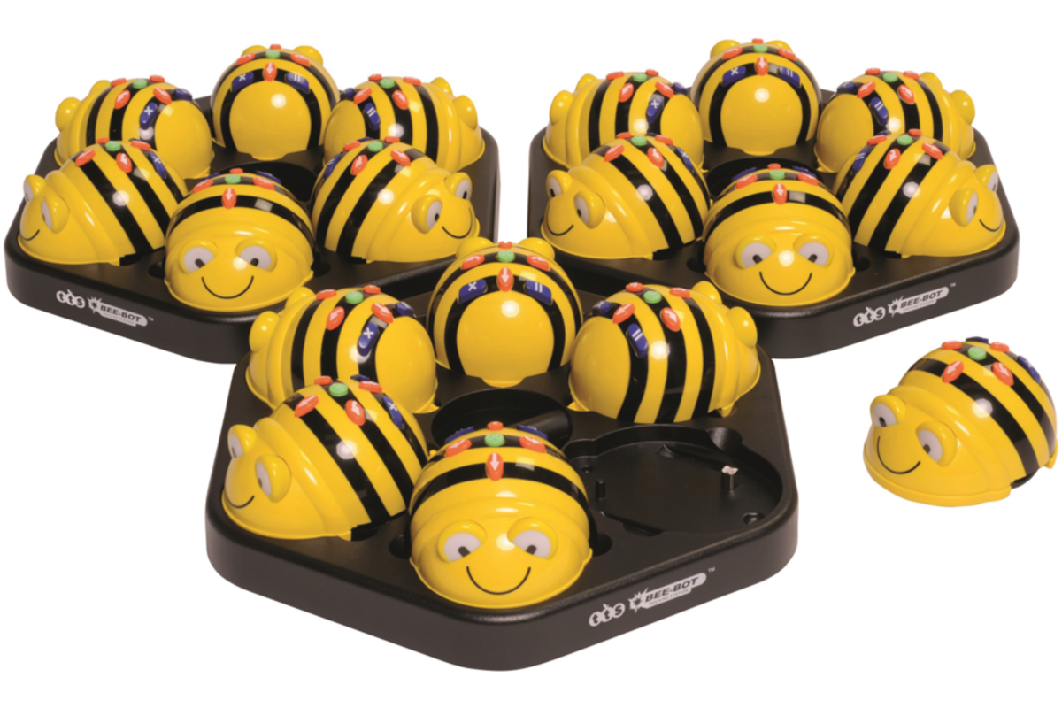 Bee-Bot klasse set 6 stuks met oplaadstation