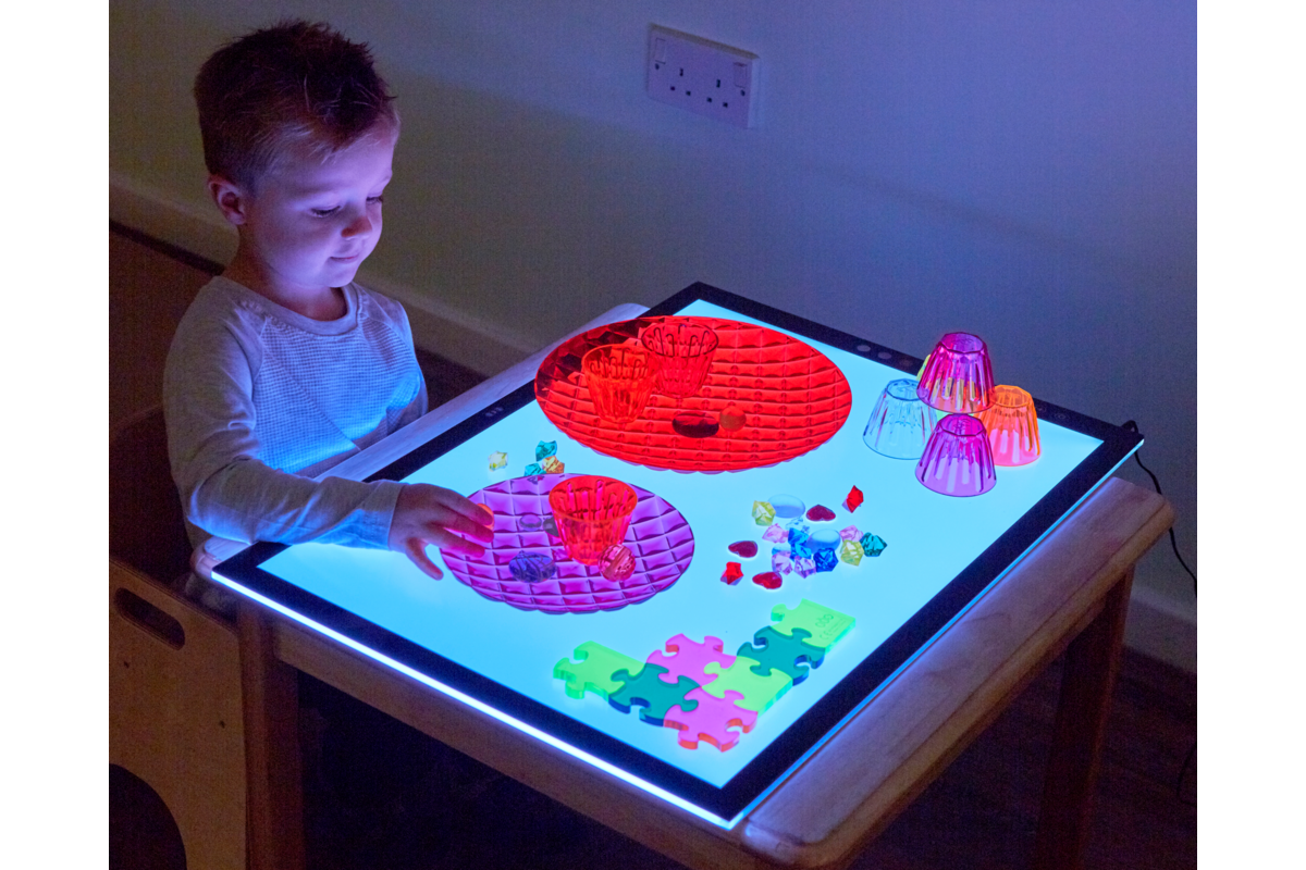 Lichtpaneel met meerdere kleuren licht, A2 formaat
