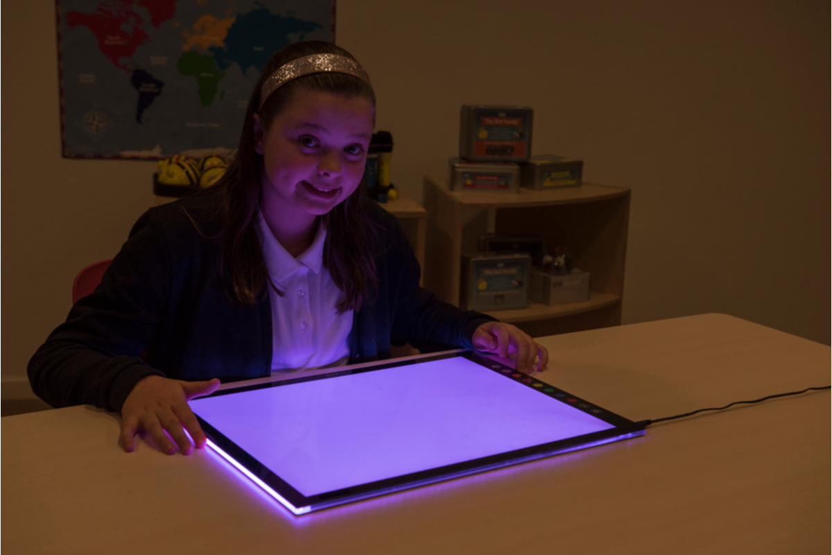 Lichtpaneel met meerdere kleuren licht, A2 formaat