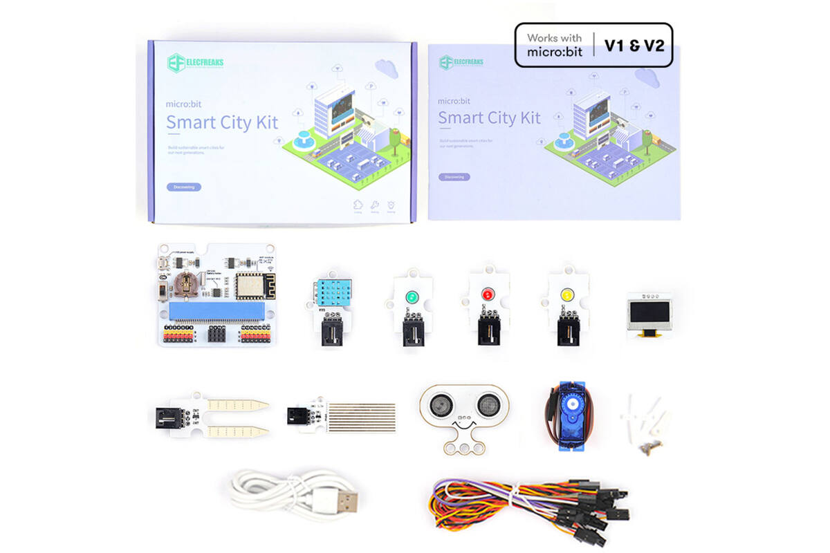 Elecfreaks – 4-in-1-bundel van 4 Smart-sets voor micro:bit