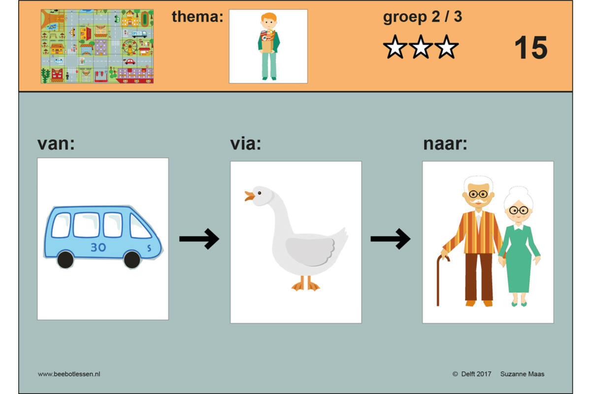 Bee-Botles stad (ook geschikt voor Blue-Bot en Primo Cubetto)