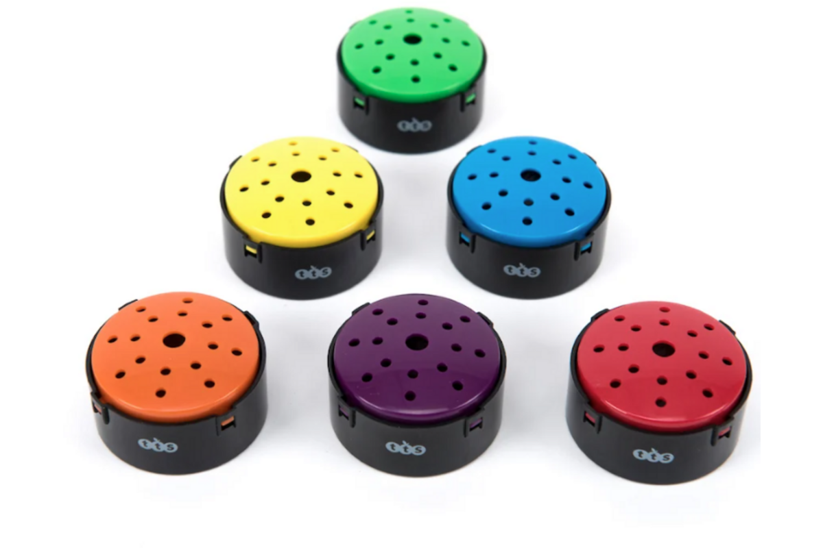 Opneembare knoppen, rond, 6 stuks