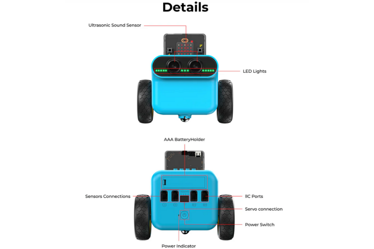 Elecfreaks TPBot Car Kit –Smart Car Robot Kit voor micro:bit [EF08230]