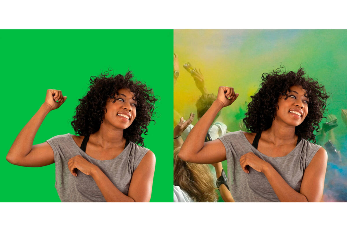 Greenscreen-doek “Key”, 200 x 190 cm
