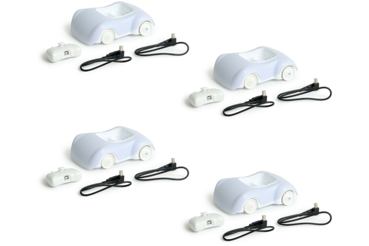 Auto's, lichtgevens, set van 4 stuks