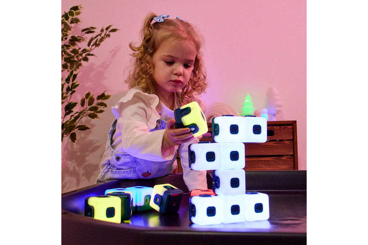 Lichtgevende kubussen, sequentie, set van 15 stuks