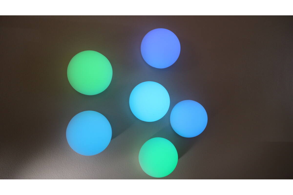 Tap & Glow lichtgevende siliconen wandlampjes, set van 6 stuks