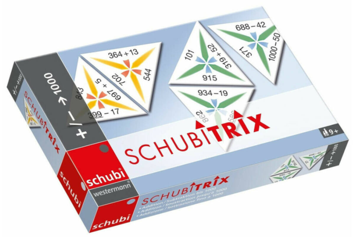 Schubitrix - optellen en aftrekken tot 1000