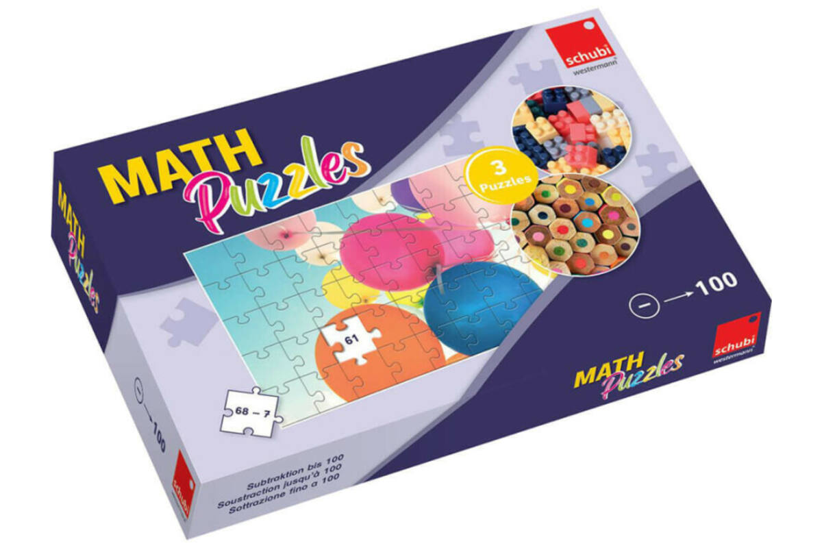 Schubi Mathpuzzels: Aftrekken tot 100