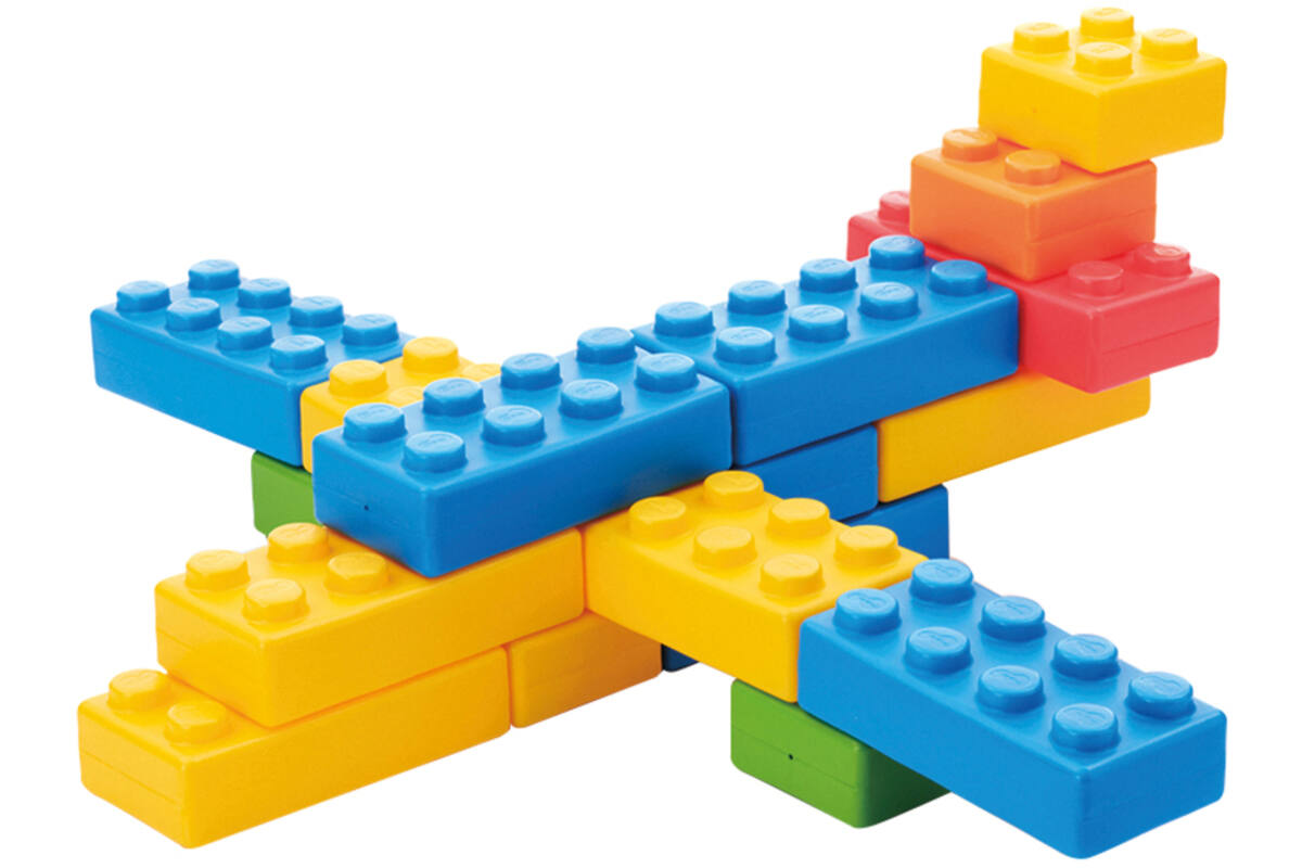 Bouwset - Brikkies - set van 45 assorti