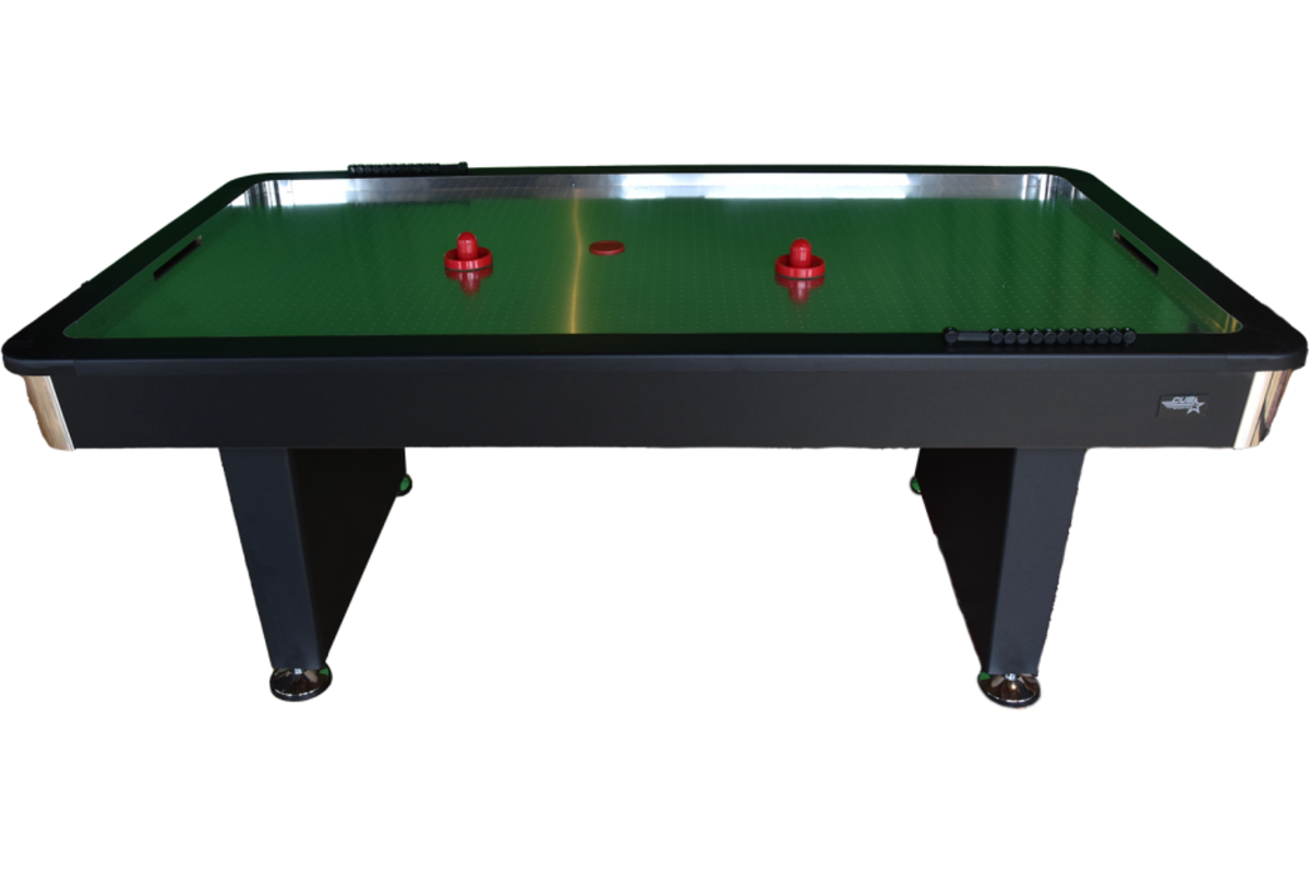 Airhockeytafel Plymouth 7ft + RVS speelveld en 73mm pucks (speelklaar)