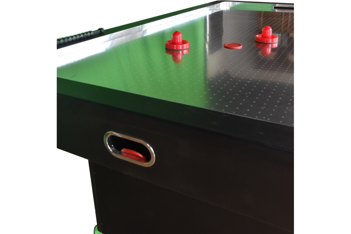 Airhockeytafel Plymouth 7ft + RVS speelveld en 73mm pucks (speelklaar)