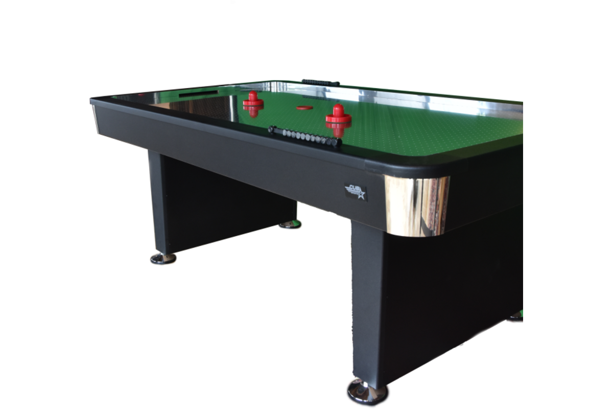 Airhockeytafel Plymouth 7ft + RVS speelveld en 73mm pucks (speelklaar)