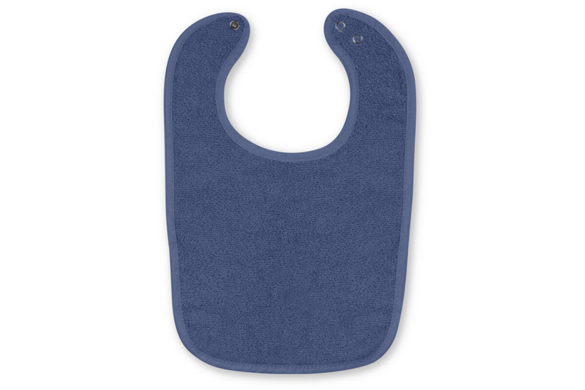 Slabbetje Drukknoop 12x, Navy, 12x 25x38