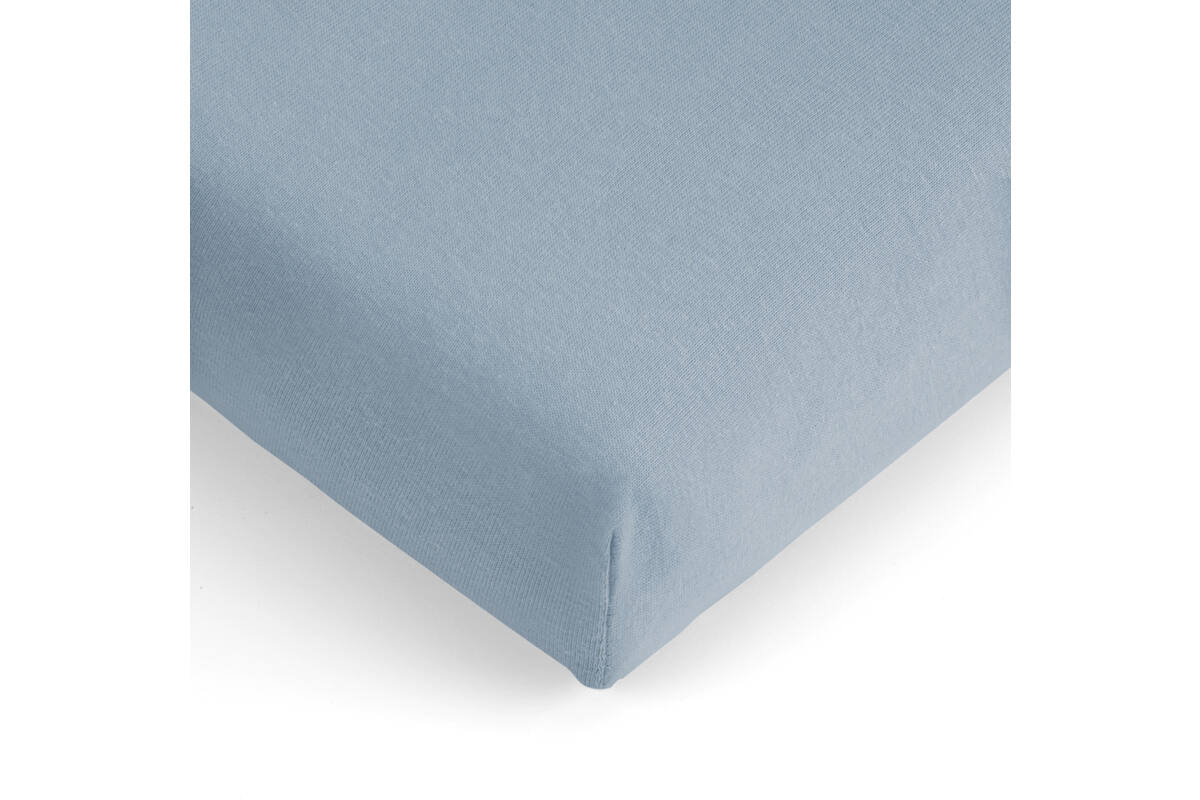 Hoeslaken Jersey, Licht Blauw 60x120