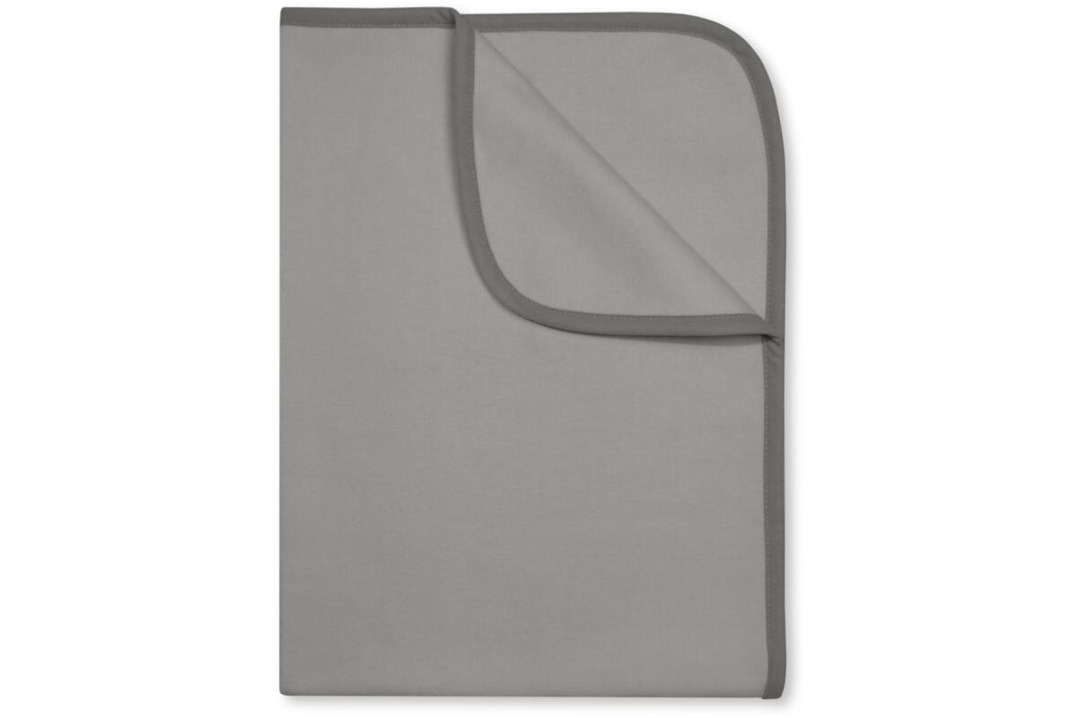 Deken Katoen Fleece, Antraciet 100x150