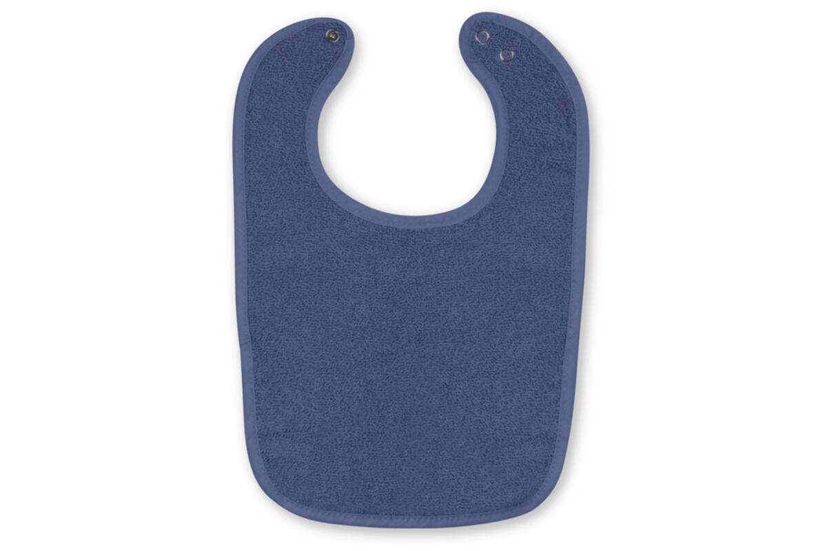Slabbetje Drukknoop XL 6x, Navy, 6x 30x50