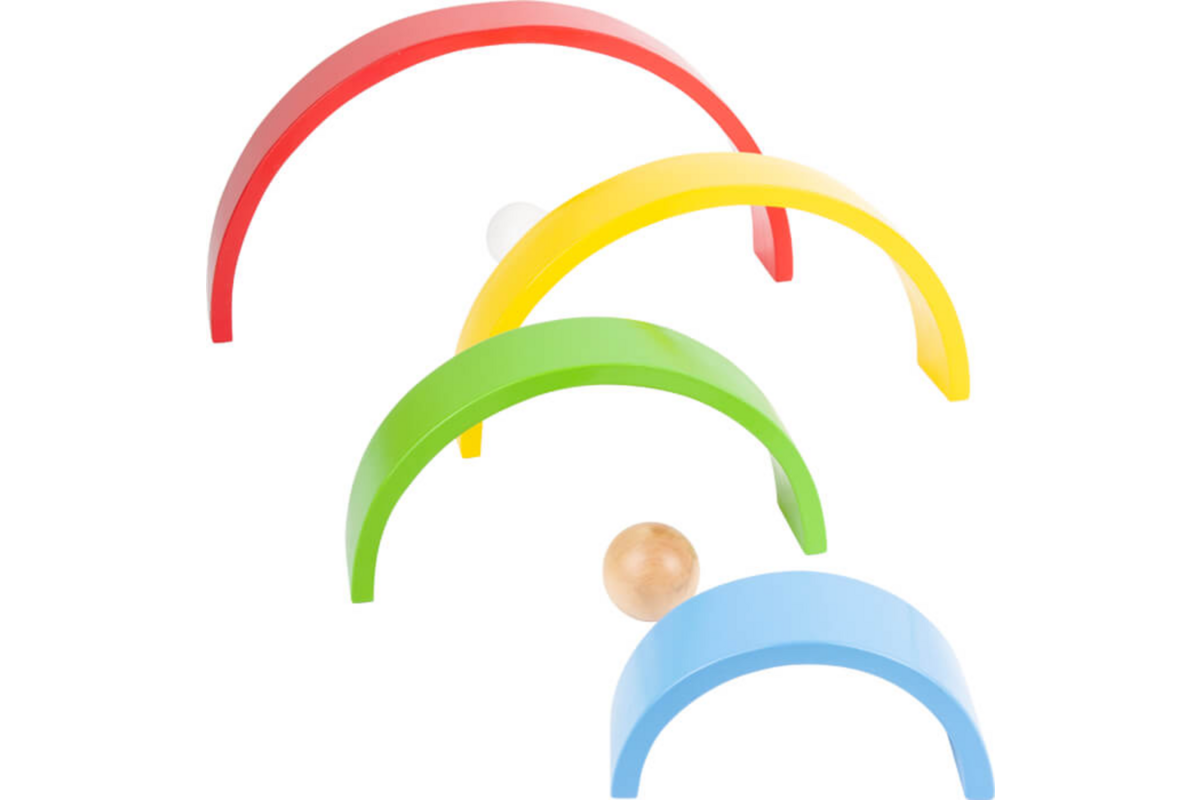 Houten Bouwblokken Regenboog XL, 14dlg.