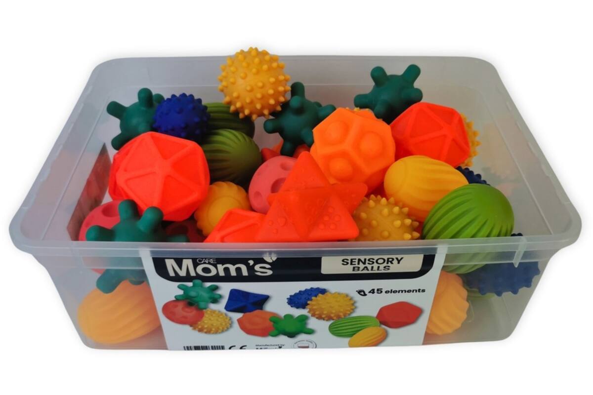 Mom's Care sensorisch speelgoed ballen set - 45 stuks - educatief