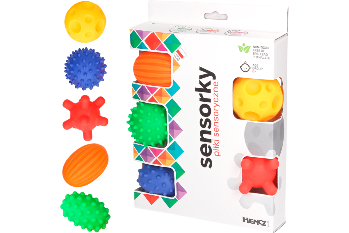 Mom's Care sensorisch speelgoed sensorische ballen set 5 stuks baby