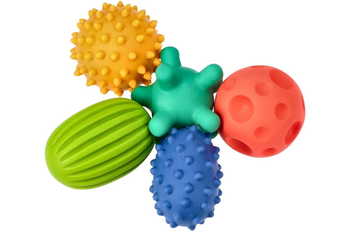 Mom's Care sensorisch speelgoed pastel ballen set - 5 stuks voor baby’s