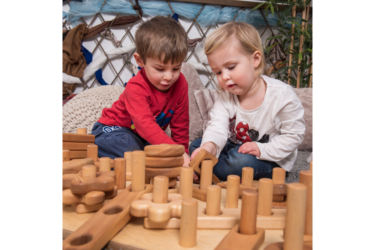 Houten Reuze Stapel en Bouwset