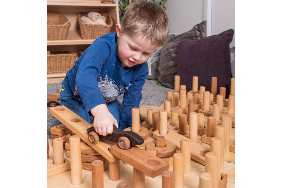 Houten Reuze Stapel en Bouwset