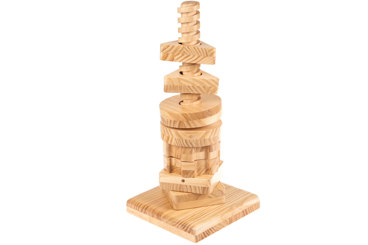 Motorische vaardigheden draai en keer hoge toren (lxbxh, 25x25x56cm)