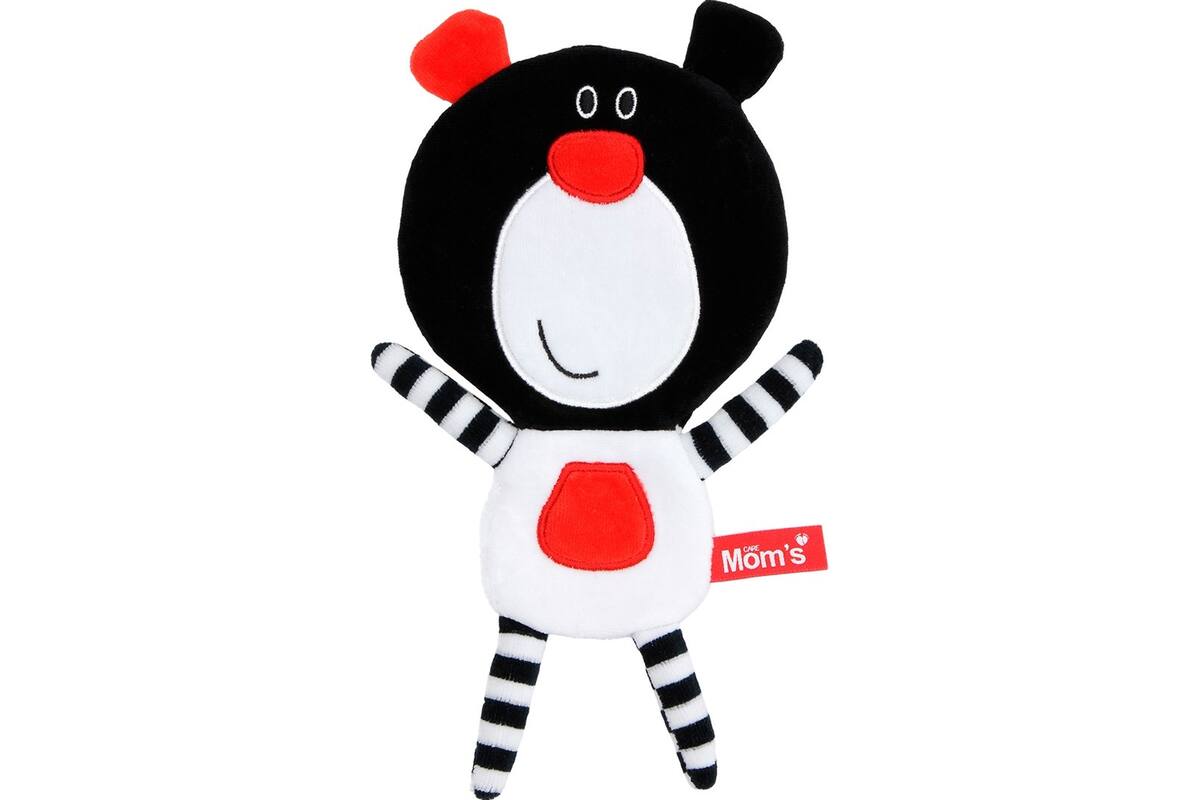 Soft baby toys - Crispy Comforter Teddy Boo Black