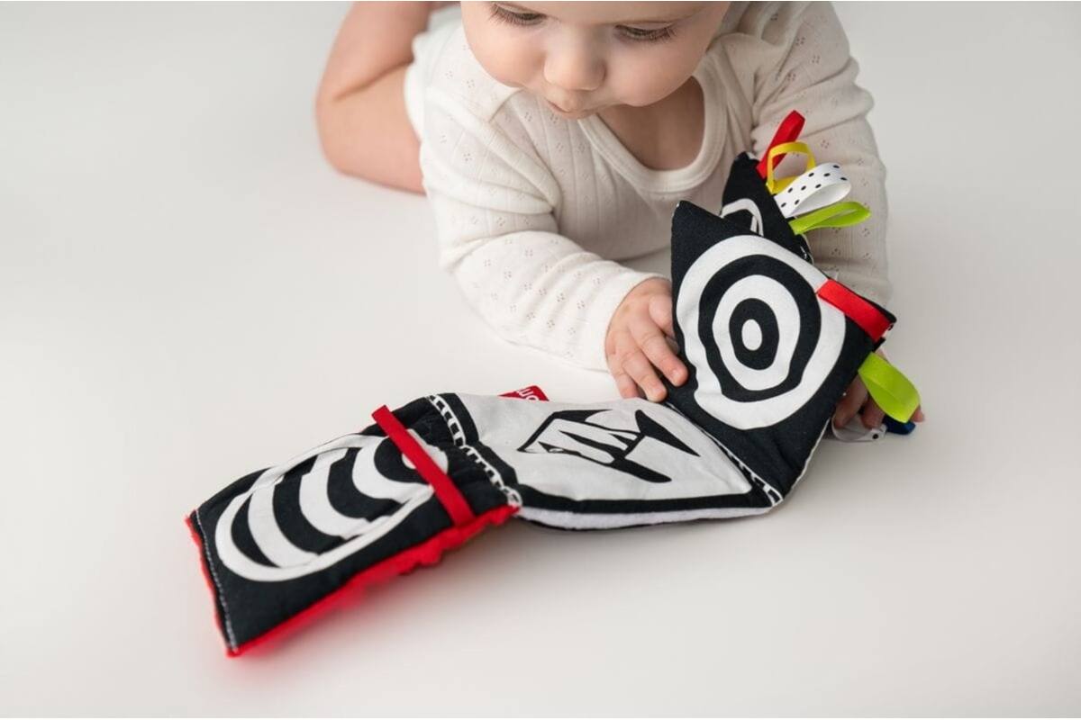 Soft baby toys - Soft book Red