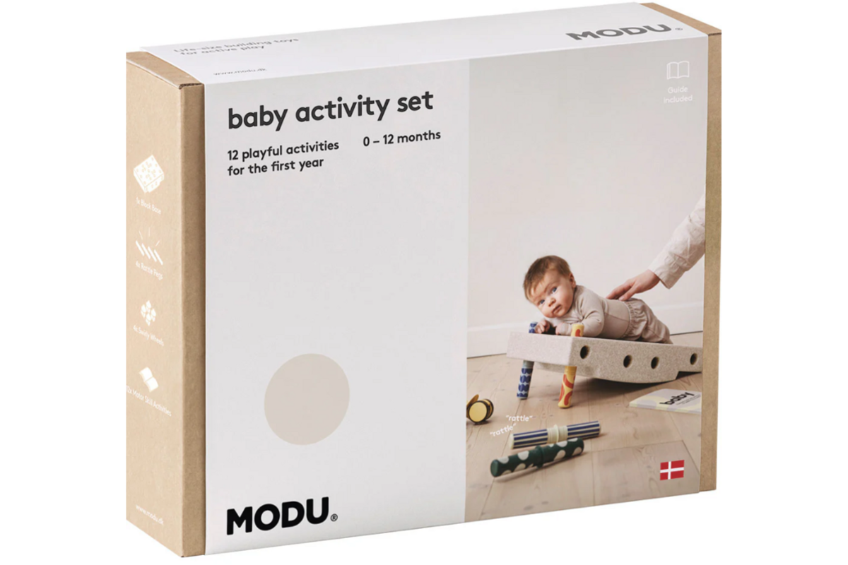 MODU | Baby activiteitenset Sand grey / Honey yellow