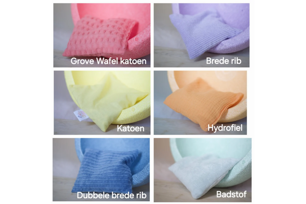 Pittenzakjes sensorisch | pastel, 6 stuks