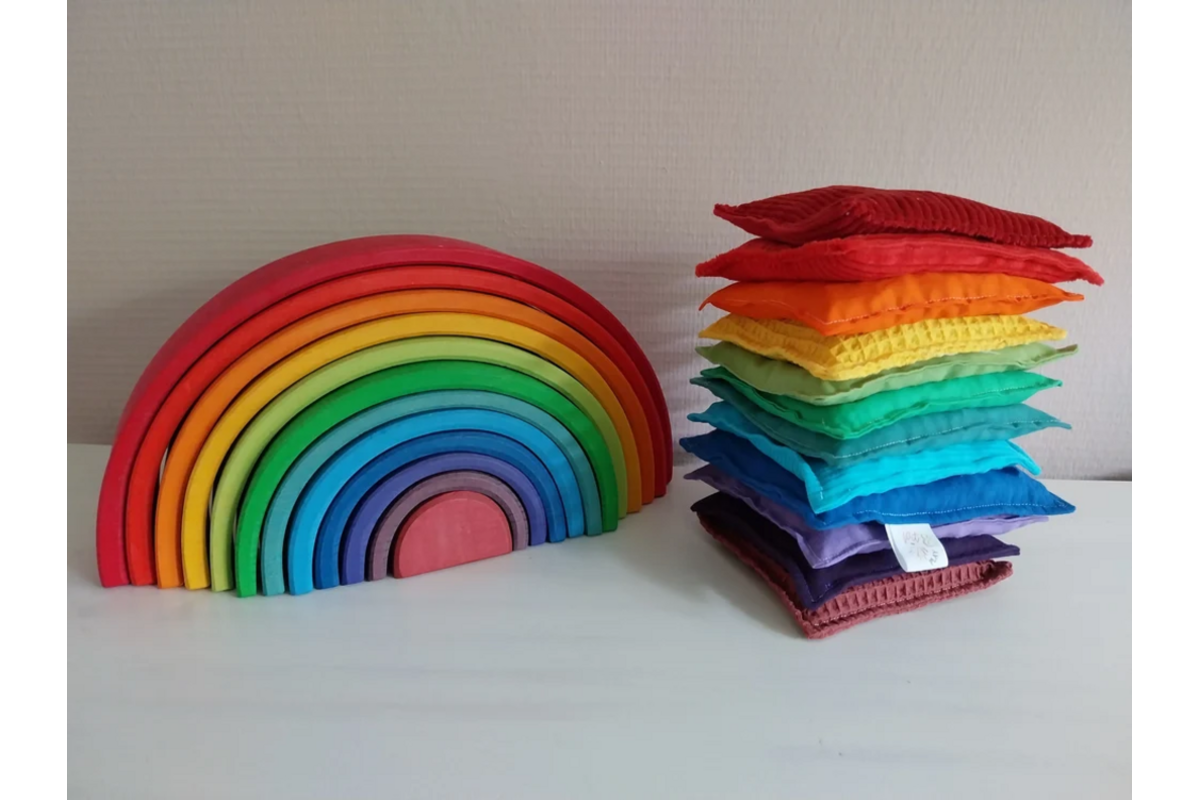 Pittenzakjes | Set van 12 kleuren (past bij Grimms)