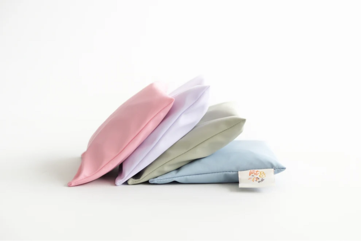 Pittenzakjes waterafstotend | Set van 4 pastelkleuren